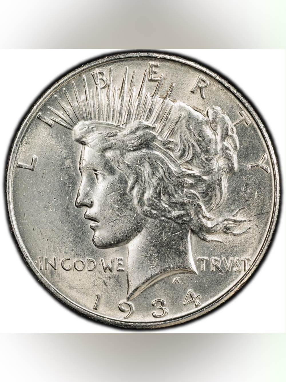 1934 High-End Med D Peace Dollar